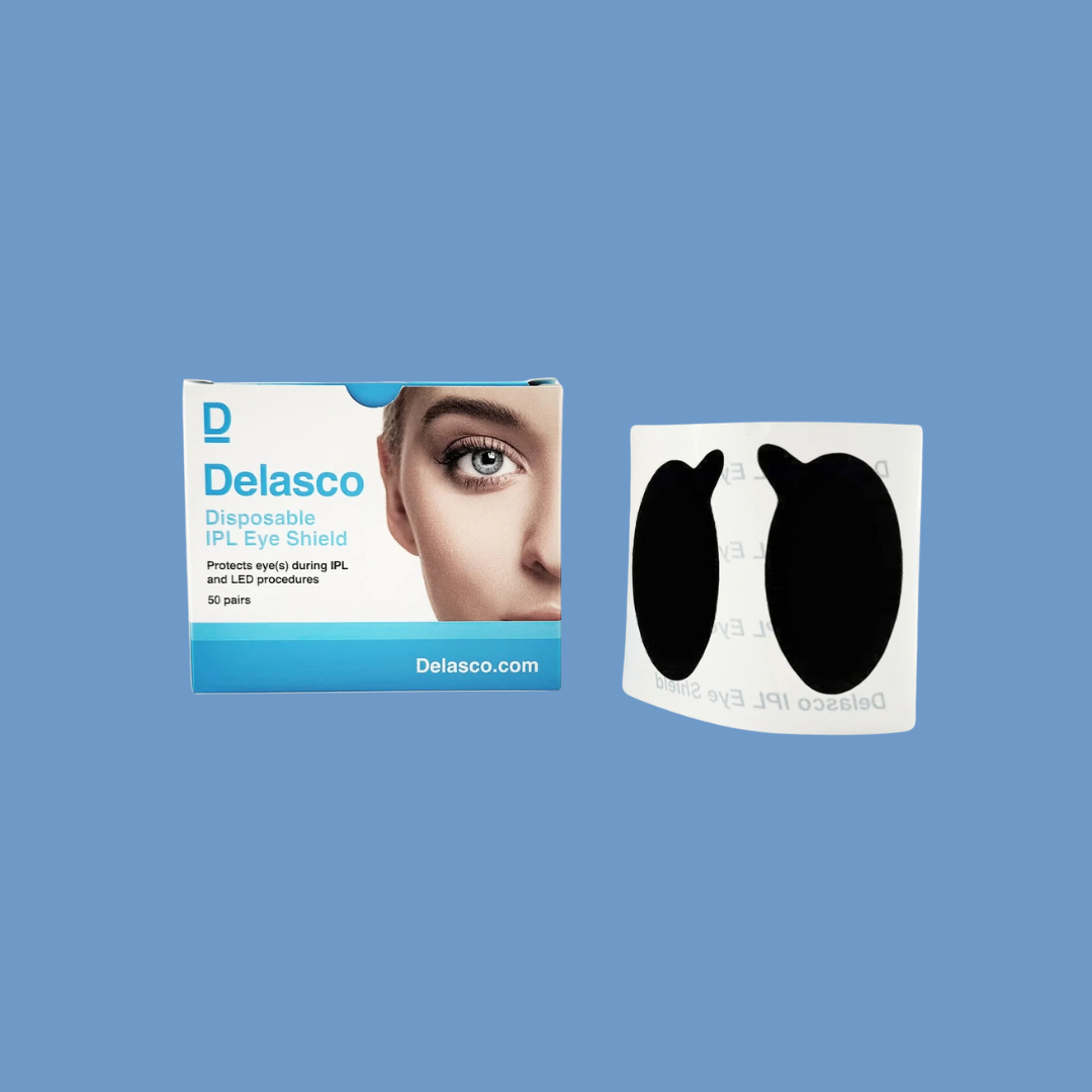 100 Pairs Disposable Eye Shields For IPL/Laser/LED – OD7 Protection 190-11000nm, Medical Adhesive, For Beauty & Hair Removal