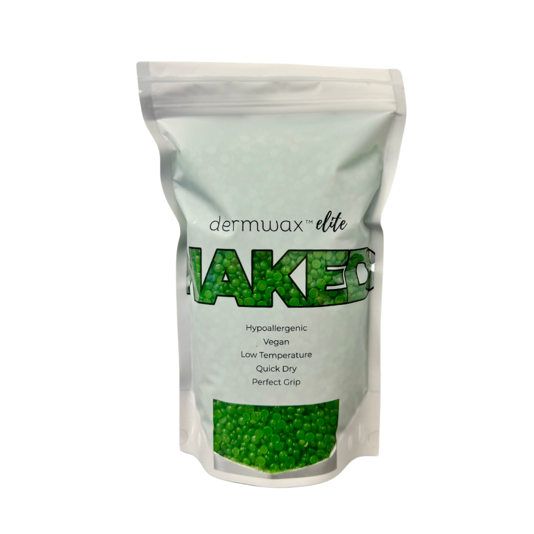 Dermwax Elite NAKED Sparkle Kiwi Hard Wax Beads