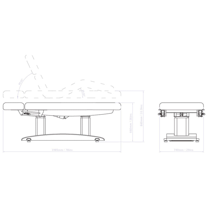 Luxury Plus Wooden Facial Table Bed