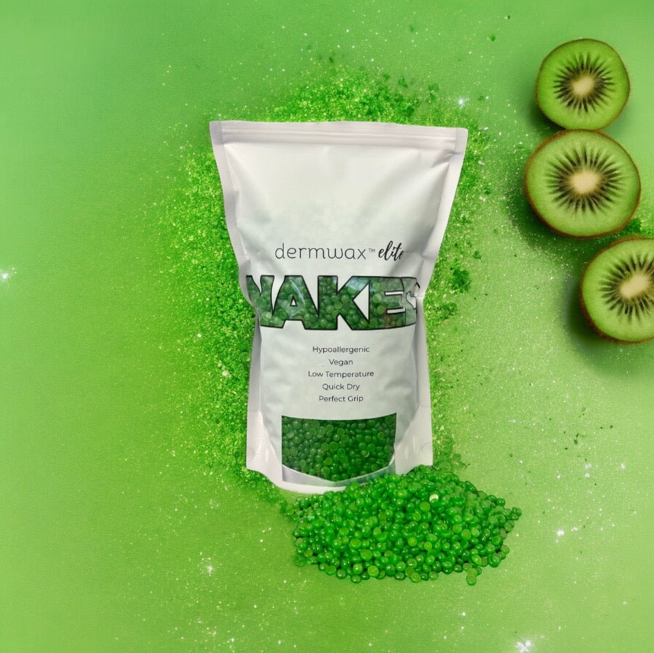 Dermwax Elite NAKED Sparkle Kiwi Hard Wax Beads