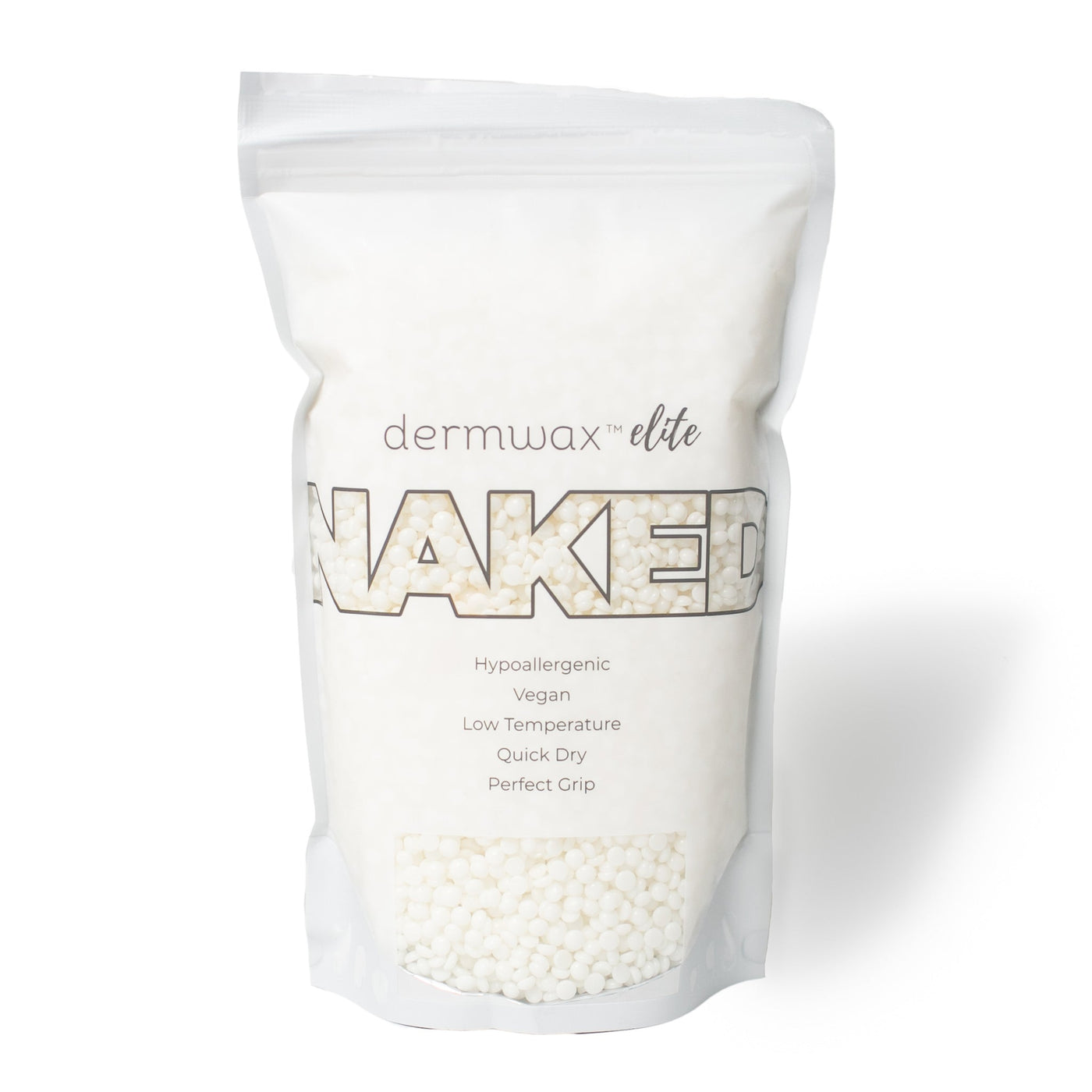 Dermwax Elite NAKED Shimmer Clear Hard Wax Beads