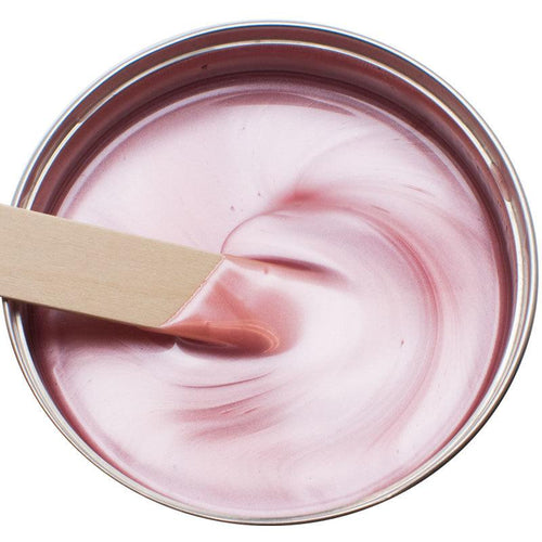 Dermwax Lemon Essential Oil Pink Metallic Soft Wax, 14 oz