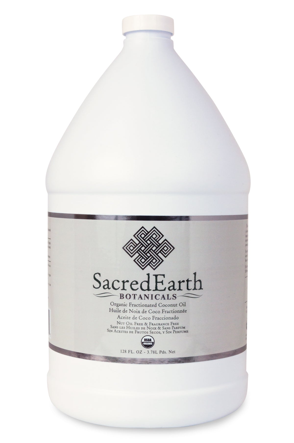 Sacred Earth Botanicals Organic Fractionated Coconut Oil 1 Gallon