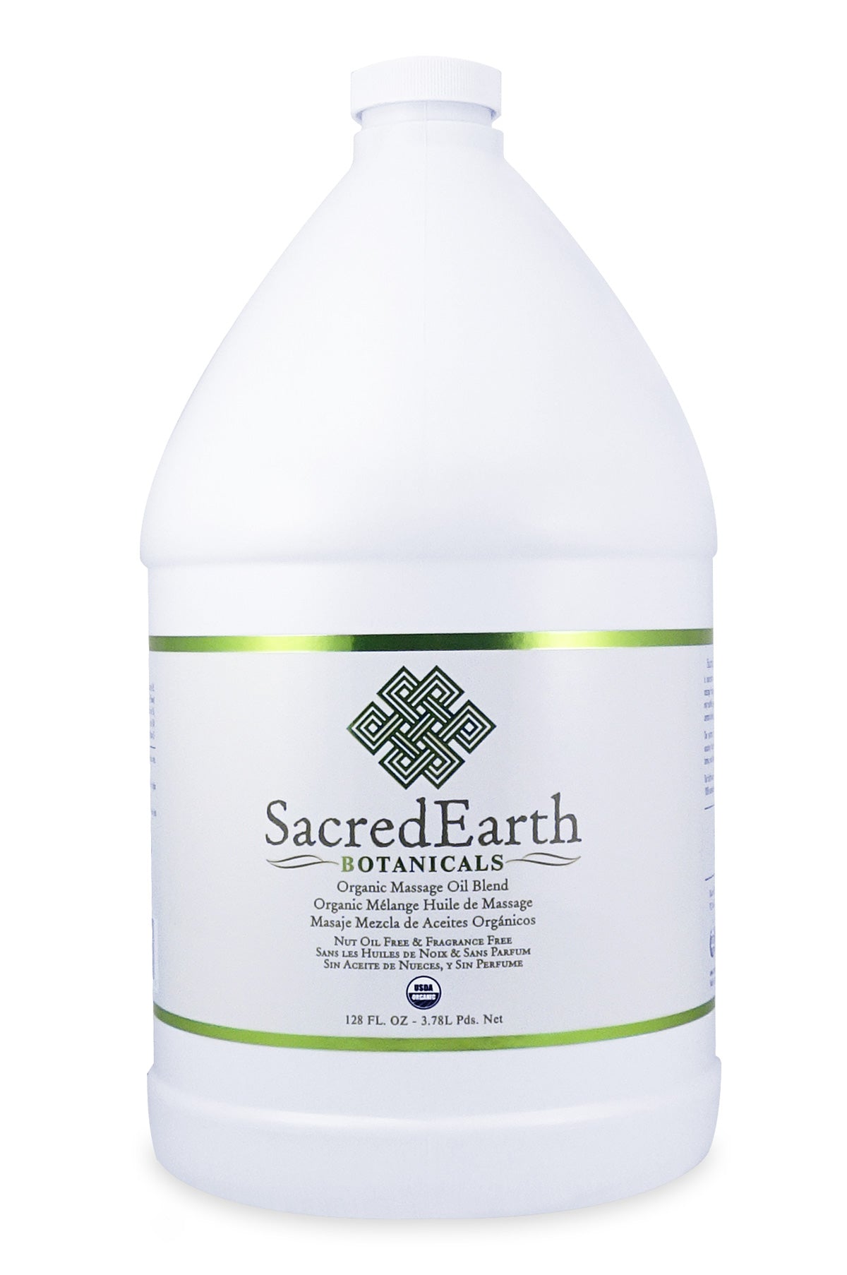 Sacred Earth Botanicals Organic Massage Oil Blend 1 Gallon