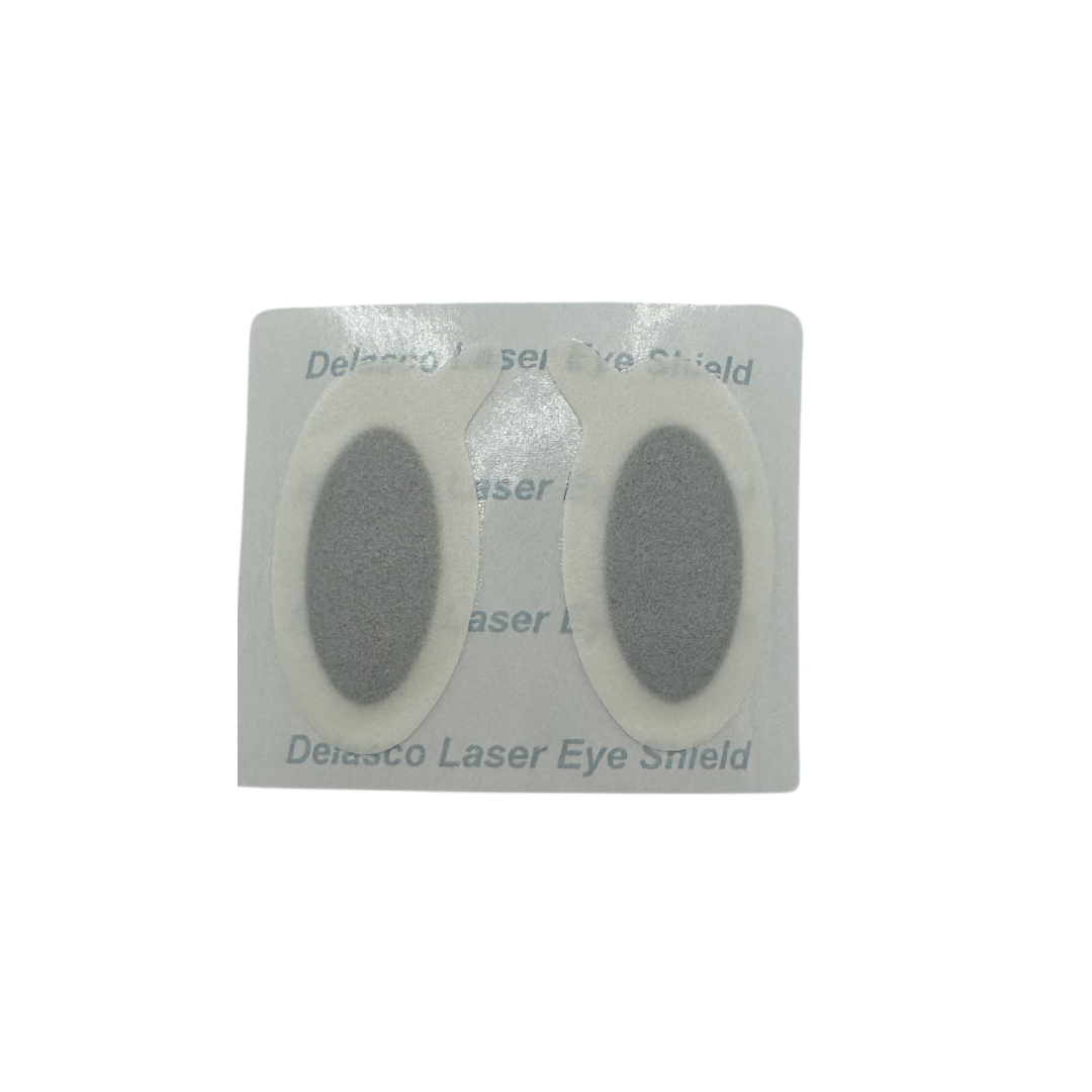 Delasco Laser Eye Shields - FDA Class 1 Eye Protection for Laser, IPL, and LED Procedures 25 Pairs