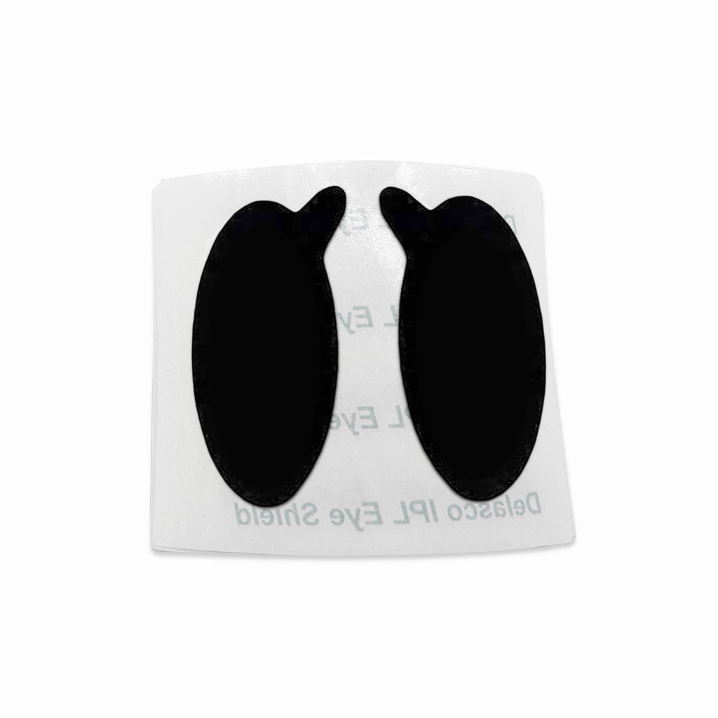 Delasco Black IPL Eye Shields - FDA Class 1 Eye Protection for IPL and LED Procedures 50 Pairs