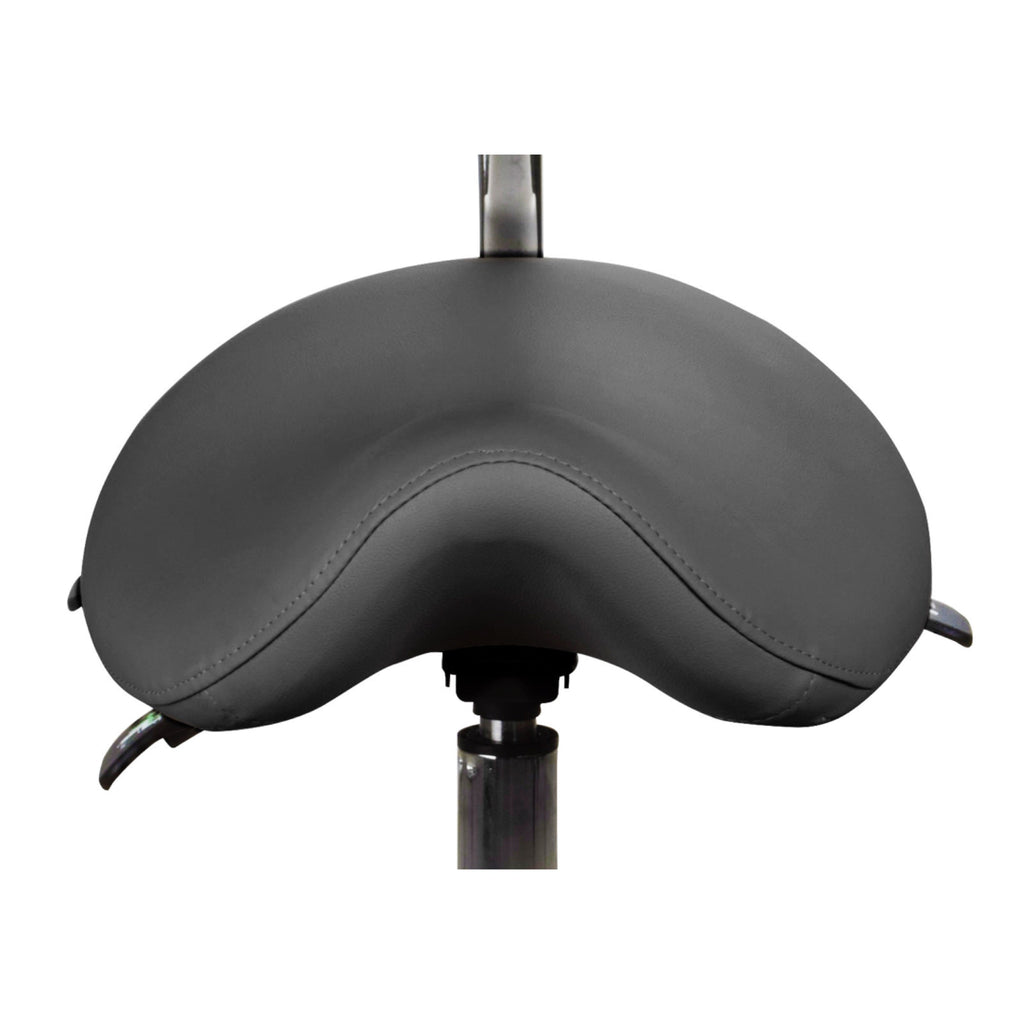 Esthetician Saddle Stool with Ergonomic Backrest