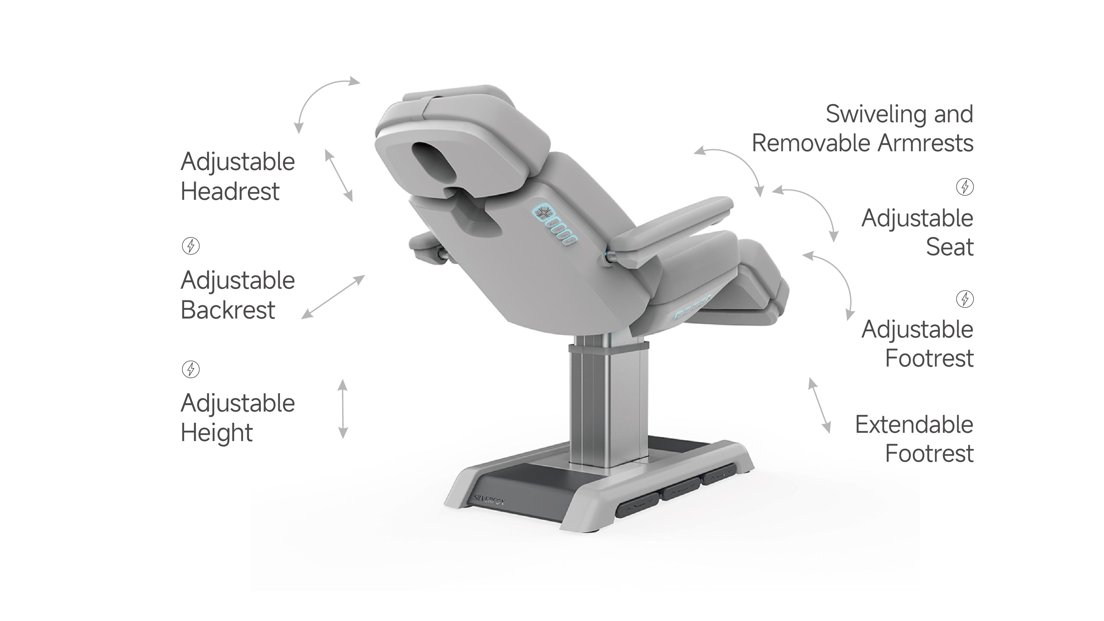 Silverfox Stationary Facial Bed