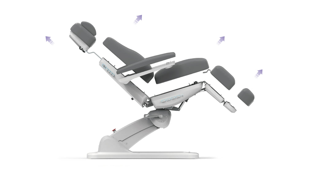 Silverfox Swivel Facial Bed with Handheld Remote