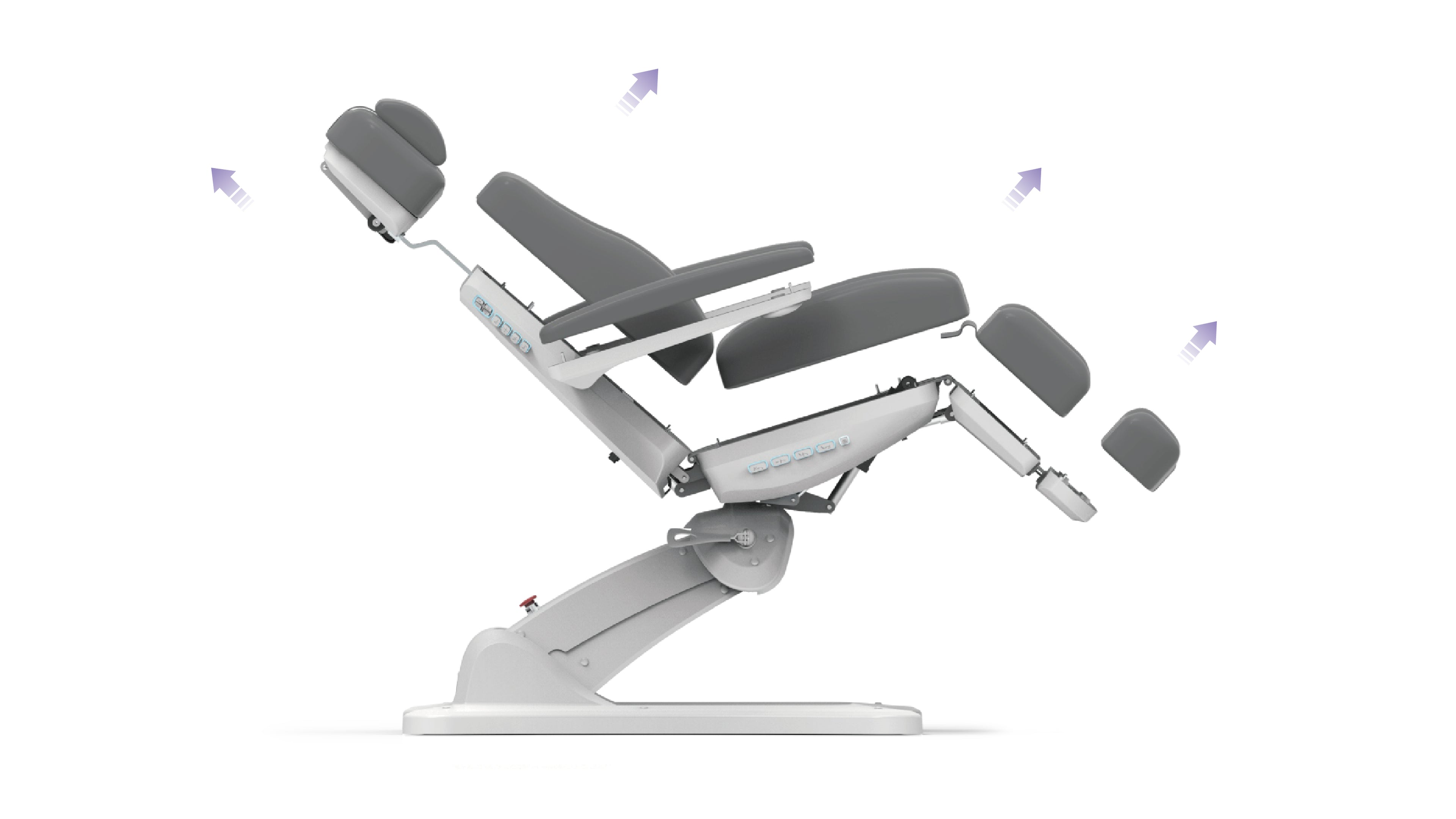 Silverfox Swivel Facial Bed with Handheld Remote
