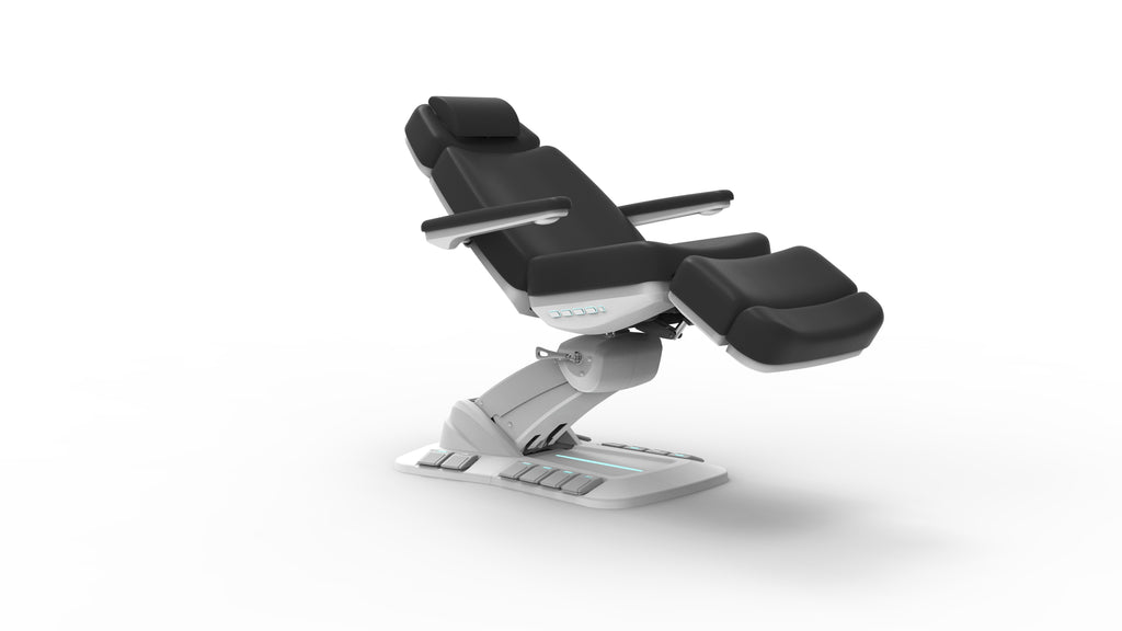 Silverfox Swivel Facial Bed with Handheld Remote and Foot Controls