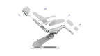 Silverfox Swivel Facial Bed with Handheld Remote and Foot Controls