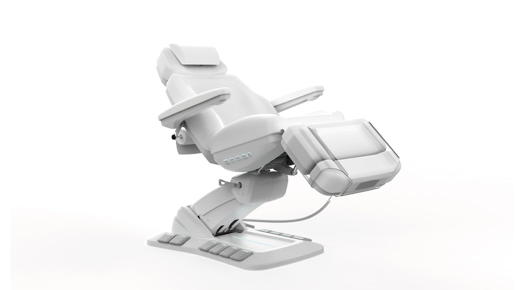 Silverfox Swivel Facial Bed with Handheld Remote and Foot Controls