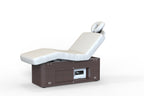 Silver Fox Electric Section Multi Purpose Massage Table, Light Grey, Teak