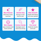 Dermwax LUXE Blue Frosting Soft Wax, 14 Oz