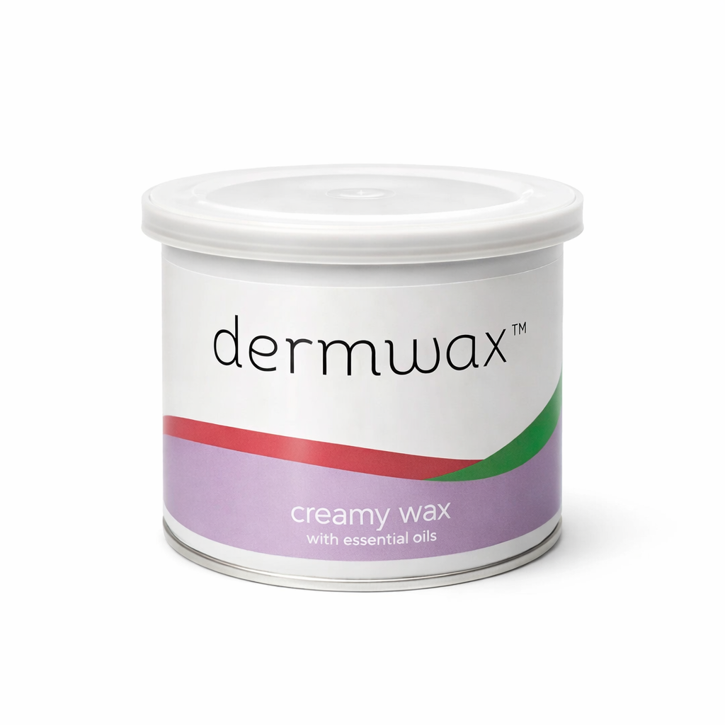 Dermwax Lemon Essential Oil Pink Metallic Soft Wax, 14 oz