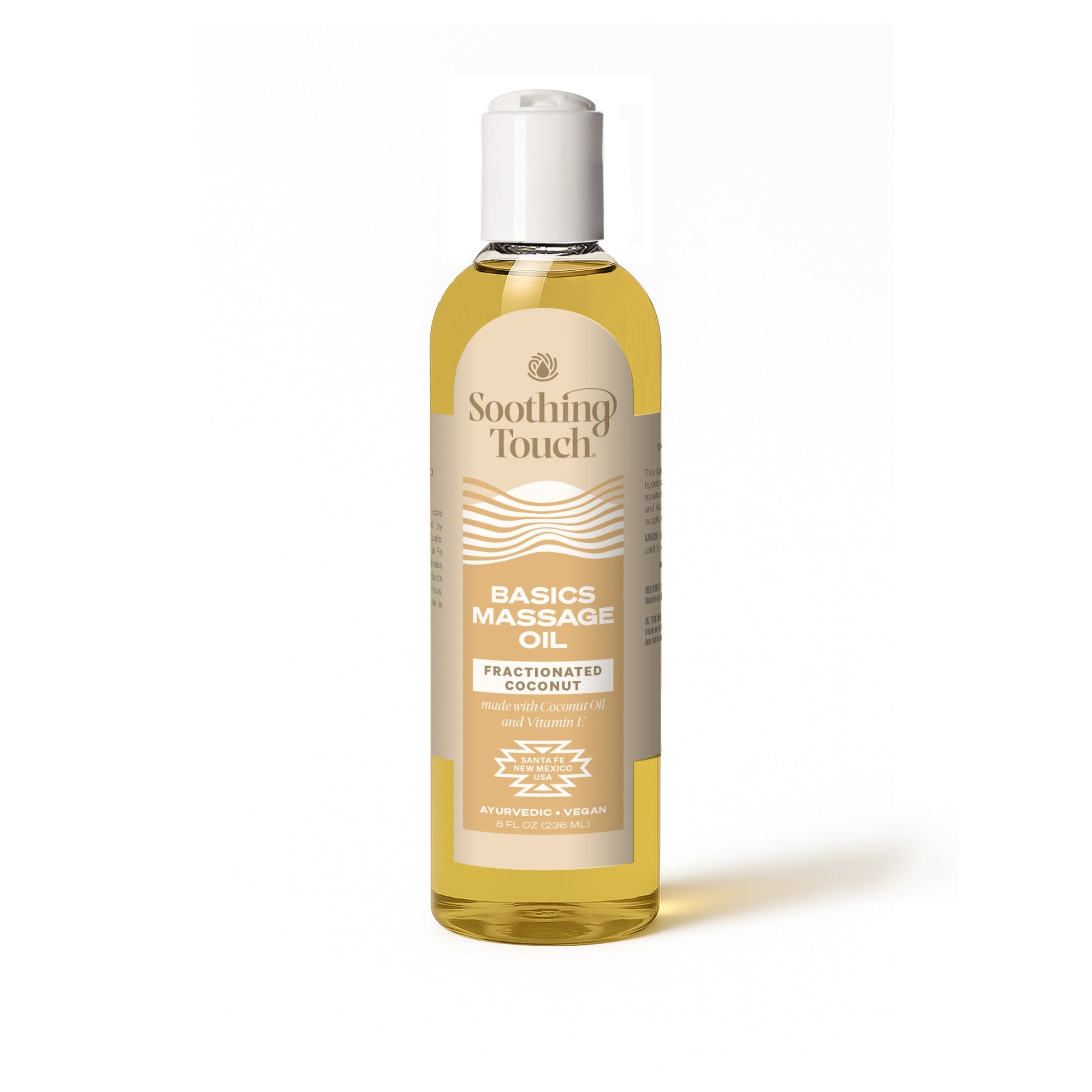 Soothing Touch Basics Fractionated Coconut Massage Oil, 8 oz