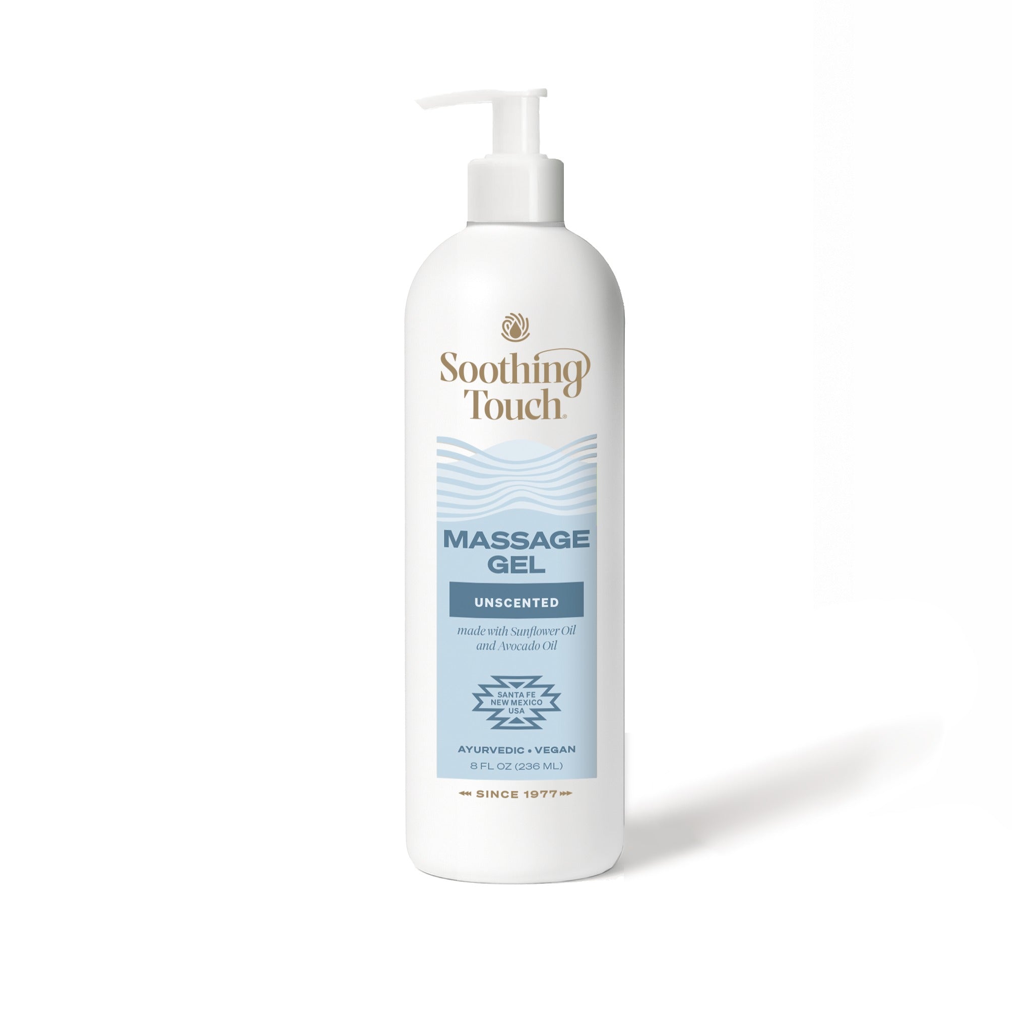 Soothing Touch Unscented Massage Gel, 8 oz