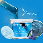 Dermwax LUXE Blue Frosting Soft Wax, 14 Oz