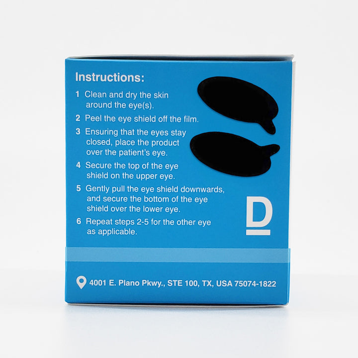 Delasco Black IPL Eye Shields - FDA Class 1 Eye Protection for IPL and LED Procedures 50 Pairs