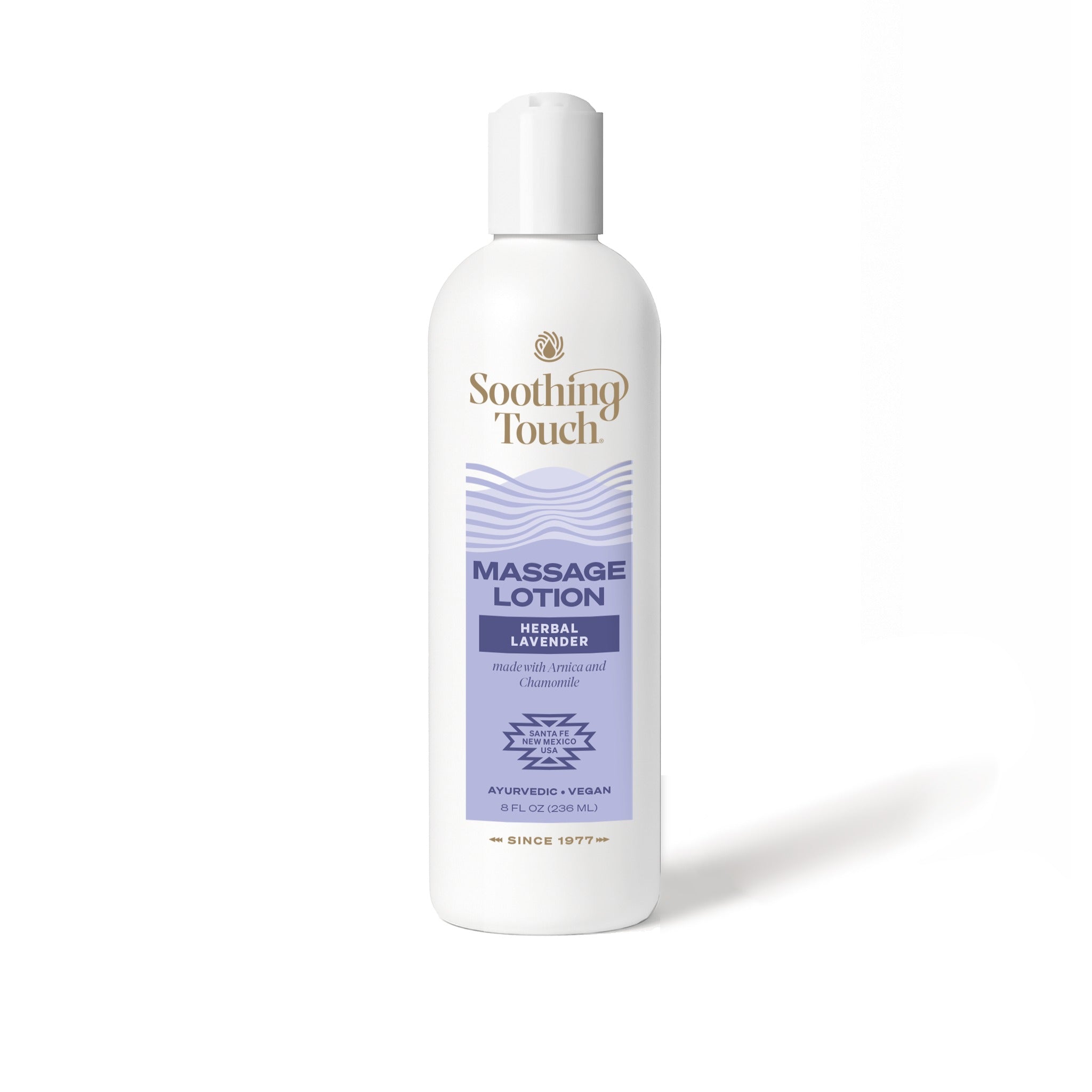 Soothing Touch Herbal Lavender Massage Lotion, 8 oz