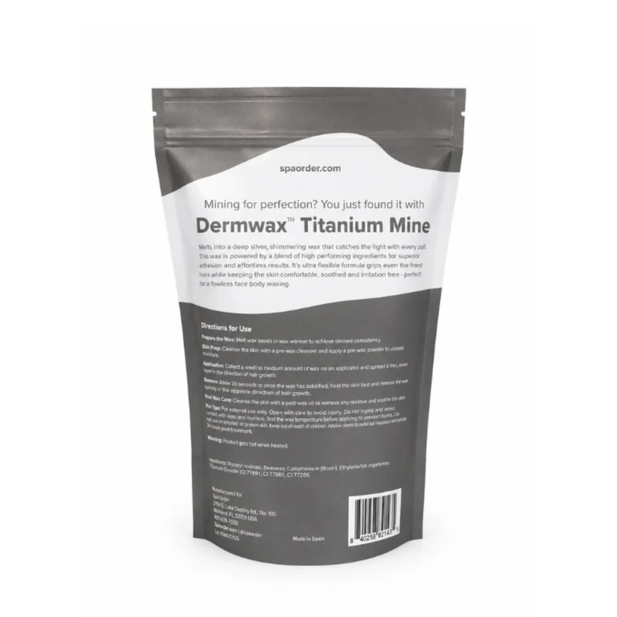 Dermwax Titanium Mine Hard Wax Beads