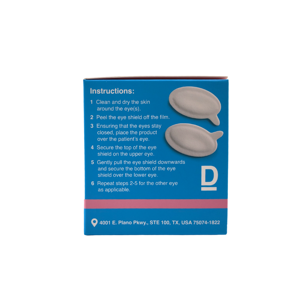 Delasco Derm Eye Shields - FDA Class 1 Eye Protection for Standard Procedures 50 Pairs
