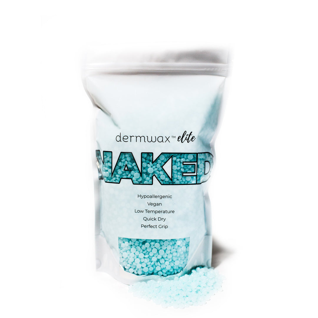 Dermwax Elite NAKED Sparkle Blue Wax Beads - (2 LBS)