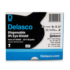 Delasco Black IPL Eye Shields - FDA Class 1 Eye Protection for IPL and LED Procedures 50 Pairs