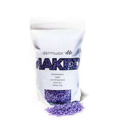 Dermwax Elite NAKED Sparkle Lilac Wax Beads - (2 LBS)