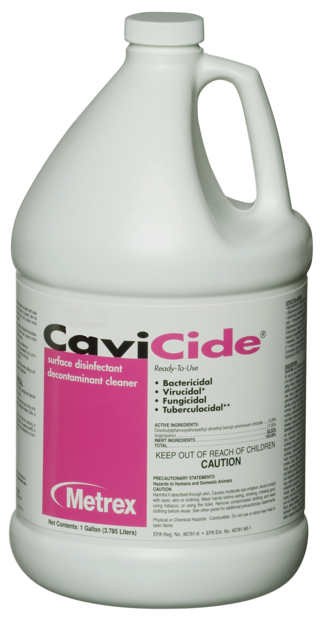 Metrex 13-1000 Cavicide Surface Disinfectant Cleaner Alcohol Based, 1 Gallon