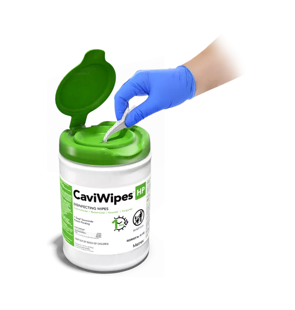 CaviWipes HP (6” x 6.75”) – 160 towelettes per canister
