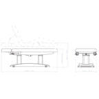 Luxury Plus Wooden Facial Table Bed
