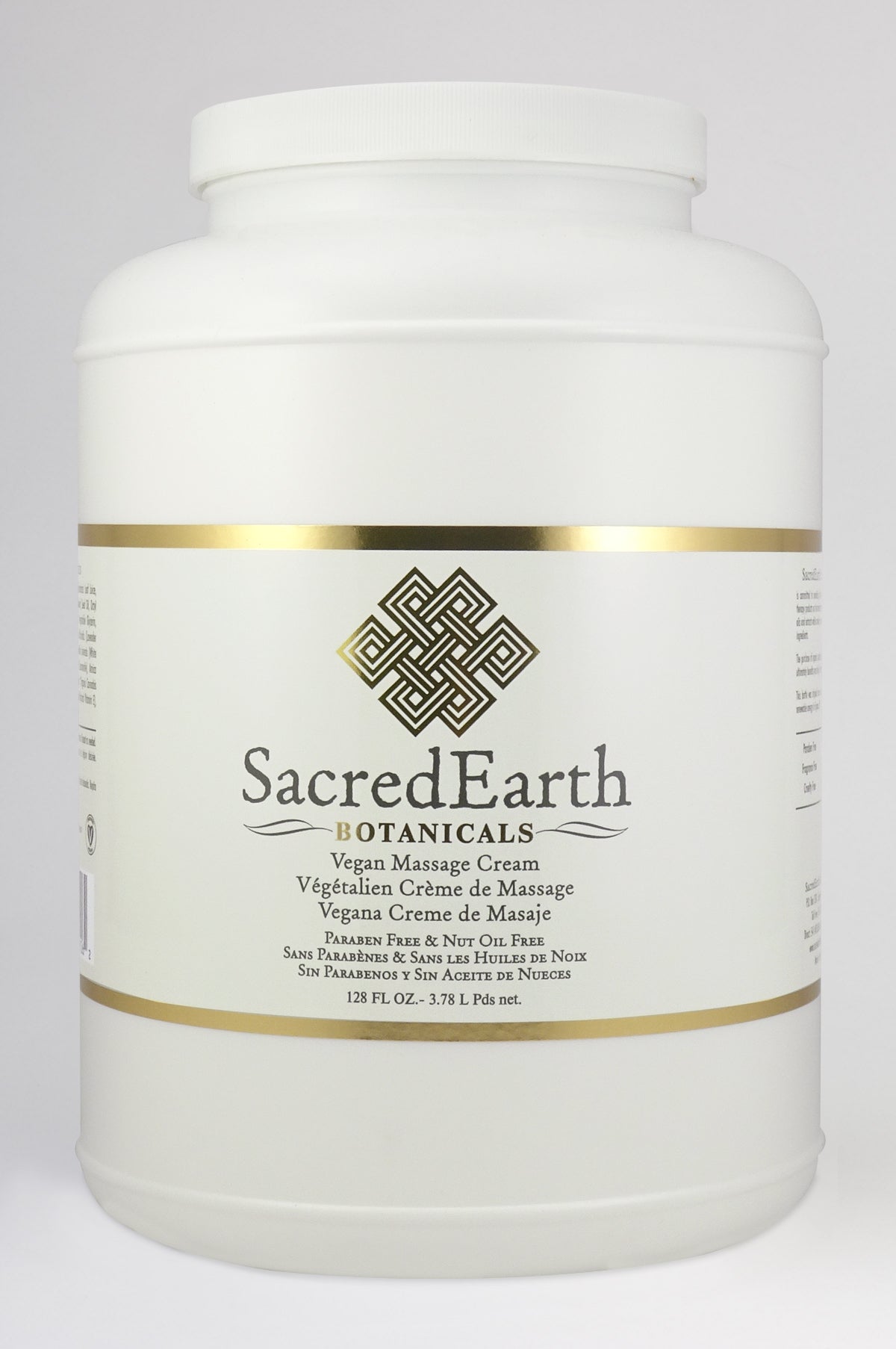 Sacred Earth Botanicals Vegan Massage Cream 1 Gallon