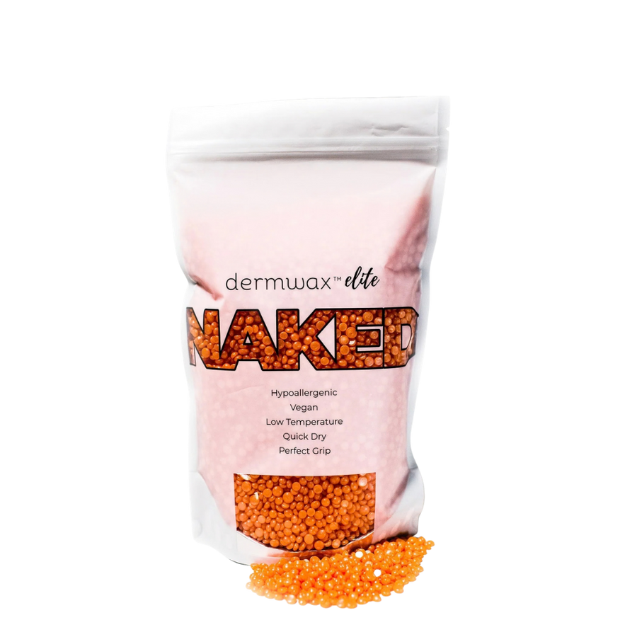 Dermwax Elite NAKED Shimmer Coral Hard Wax Beads