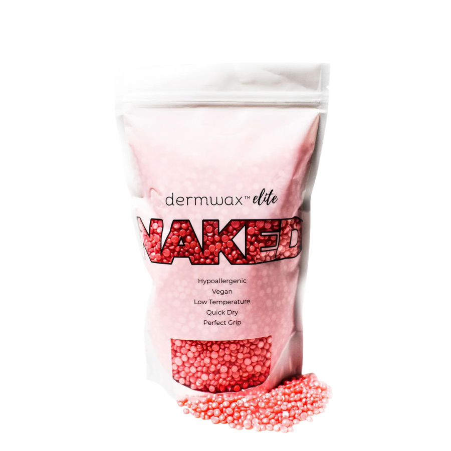 Dermwax Elite NAKED Shimmer Pink Hard Wax Beads