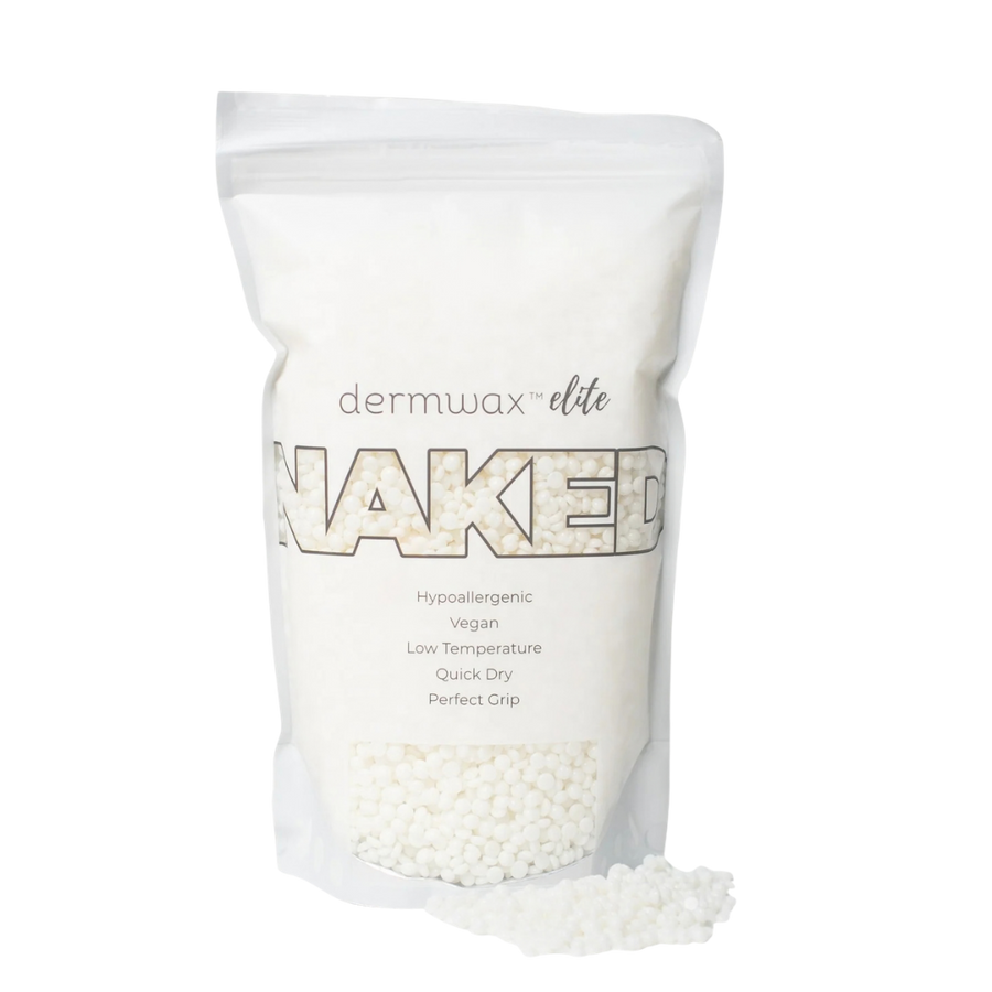 Dermwax Elite NAKED Shimmer Clear Hard Wax Beads
