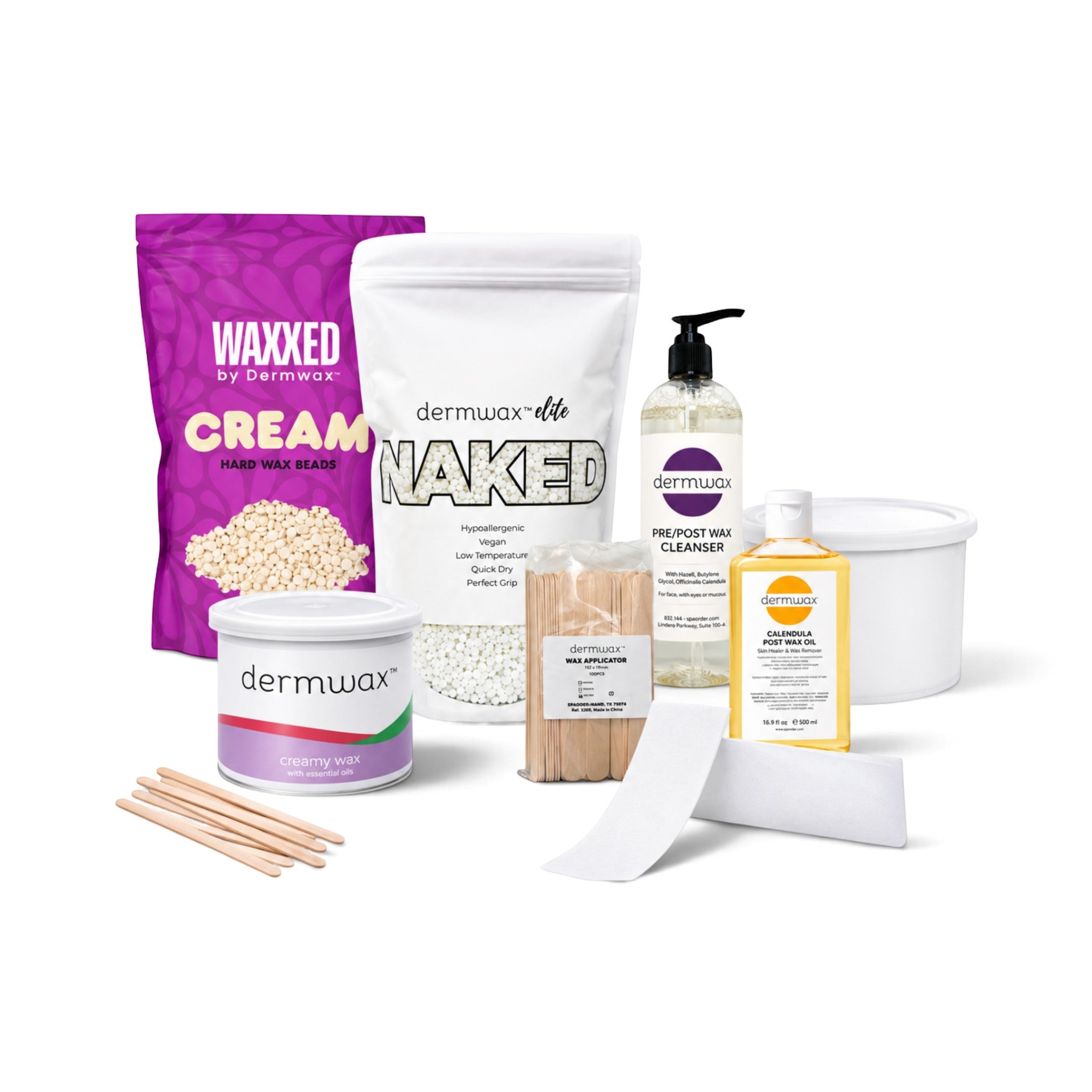 Dermwax Bundle A (Waxxed + Elite NAKED)