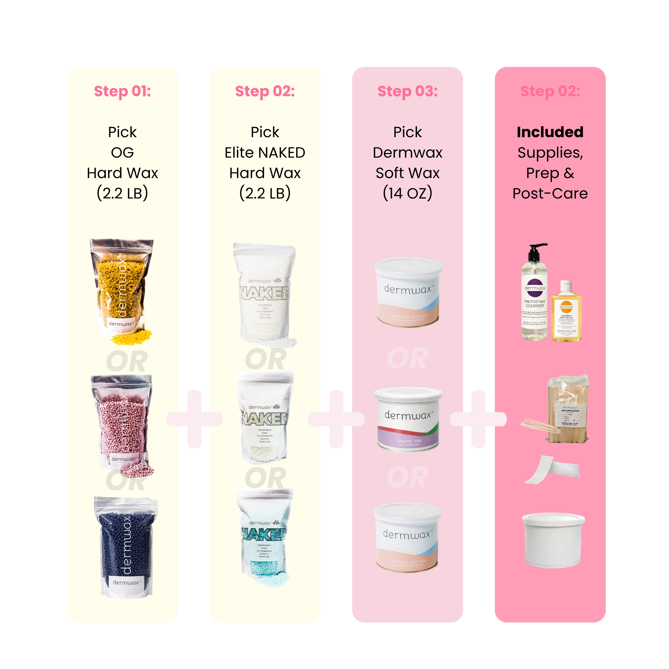 Dermwax Bundle B (OG + Elite NAKED)