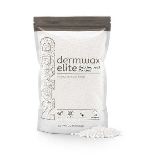 Dermwax Elite Multidirectional Coconut Hard Wax Beads, 2 lbs