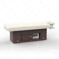 Silver Fox Electric Section Multi Purpose Massage Table, Light Beige, Black Walnut