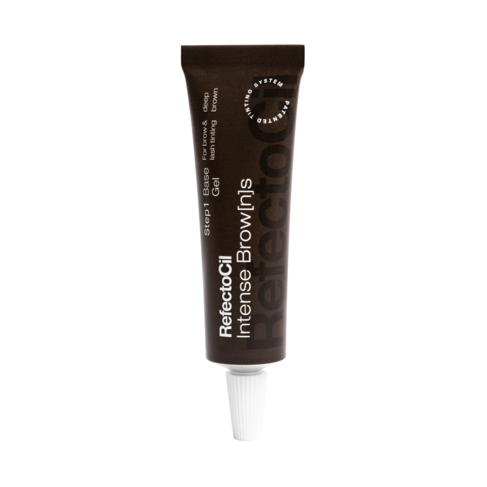 RefectoCil RC-05043 Intense Brow[n]s Base Gel, Deep Brown, For natural looking lashes and dark brows, 0.5 oz.