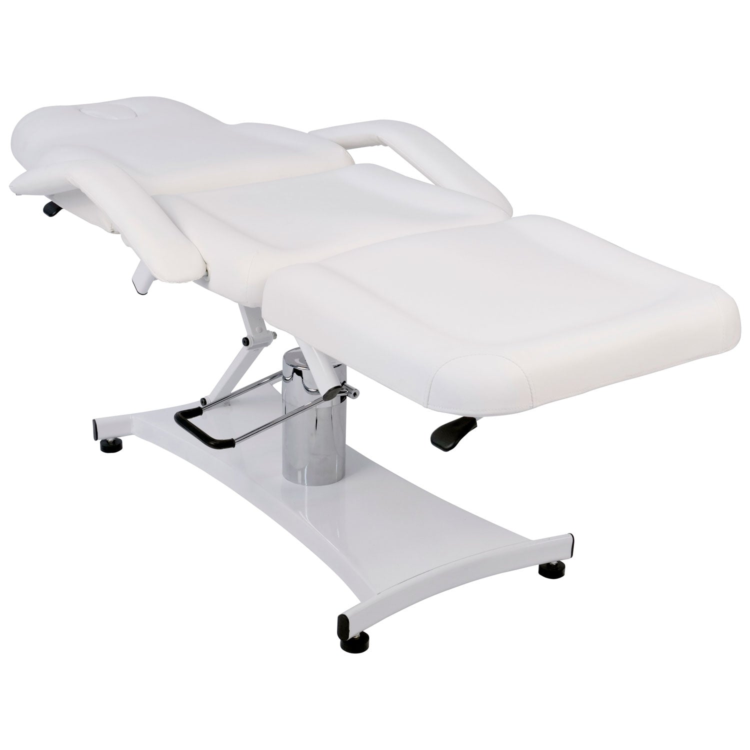 Skinact Hydraulic Chair with Stool Facial Bed Massage Table White