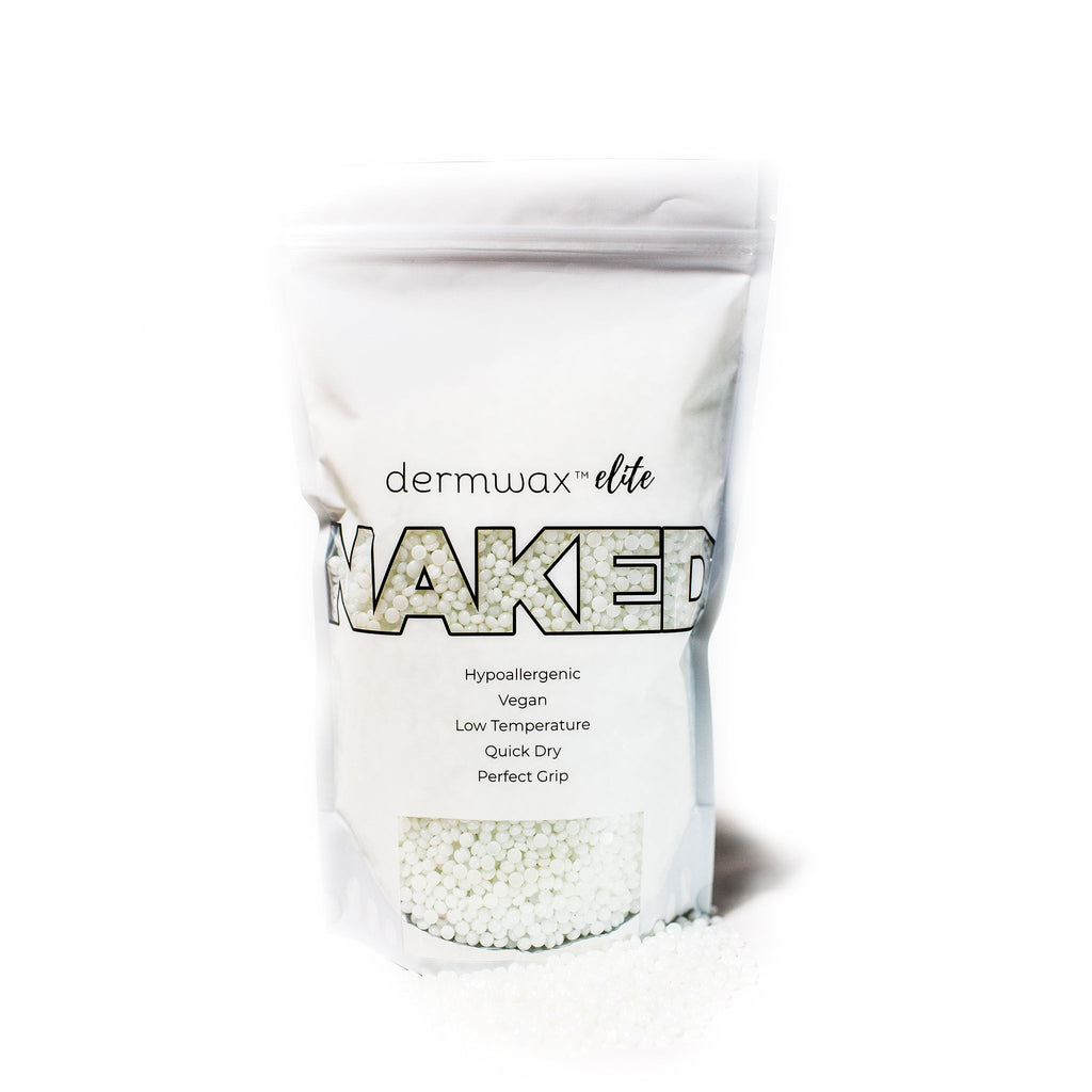 Dermwax Elite NAKED Clear Professional Hard Wax Beads - Front