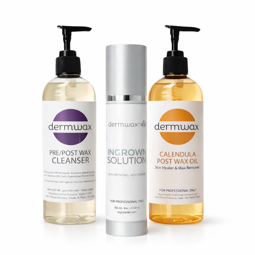 Dermwax Pre & Post Wax Care Bundle