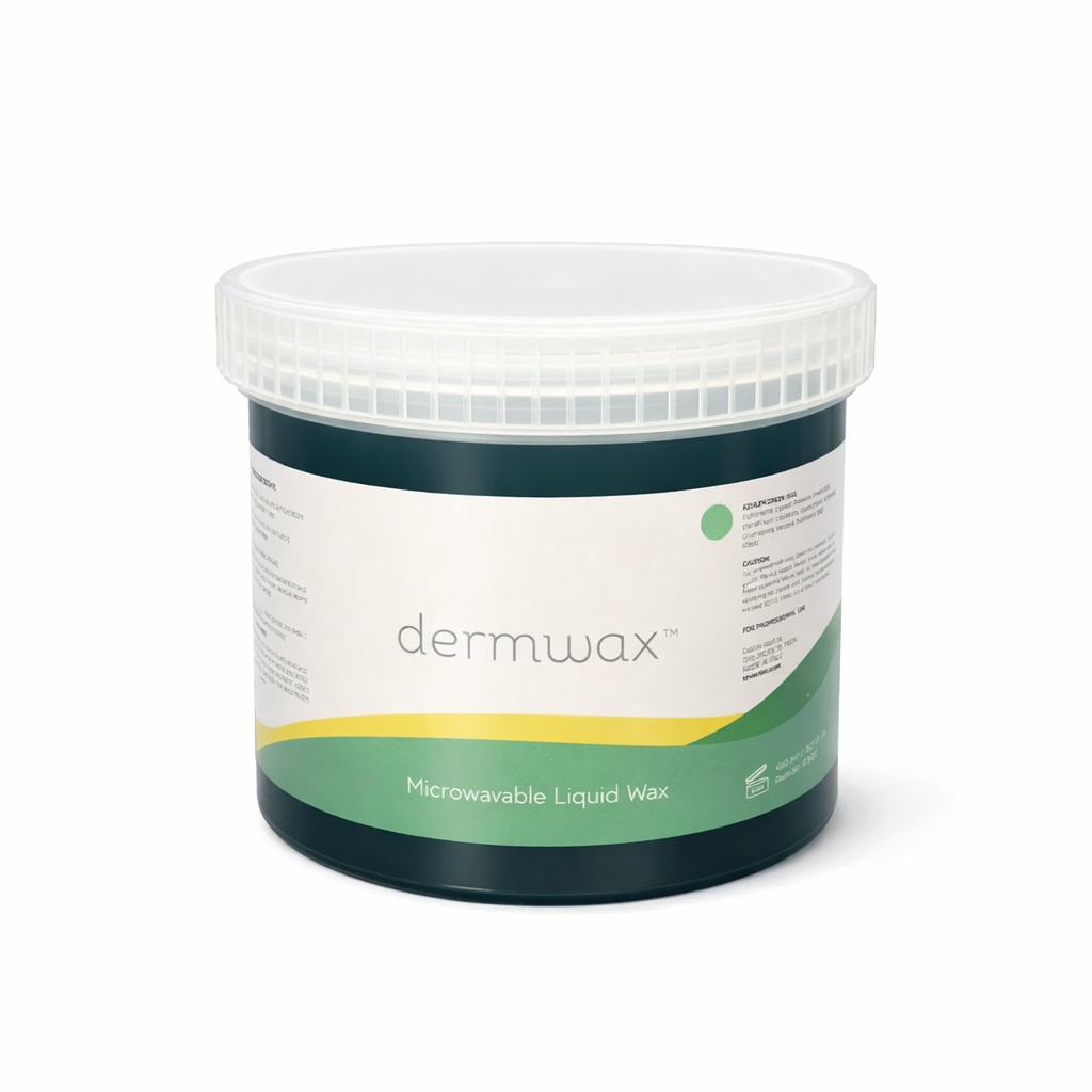 Dermwax Liquid Azulene Green Microwavable Soft Wax, 15.7 oz