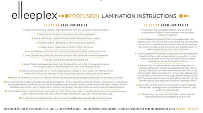 Elleeplex Profusion Lamination Instructions