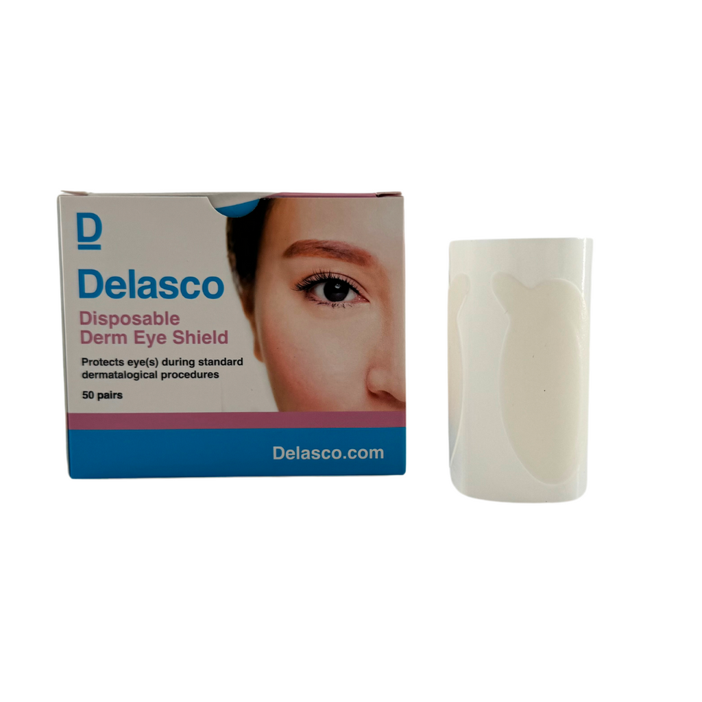 Delasco Derm Eye Shields - FDA Class 1 Eye Protection for Standard Procedures 50 Pairs