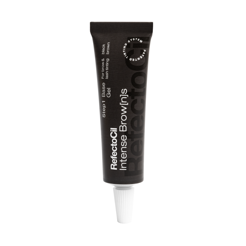 RefectoCil RC-05042 Intense Brow[n]s Base Gel, Black Brown, For very dark lashes and intense eyebrows, 0.5 oz.