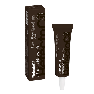RefectoCil Intense Brow[n]s Base Gel - Deep Brown - For natural looking lashes and dark brows / 0.5 oz.